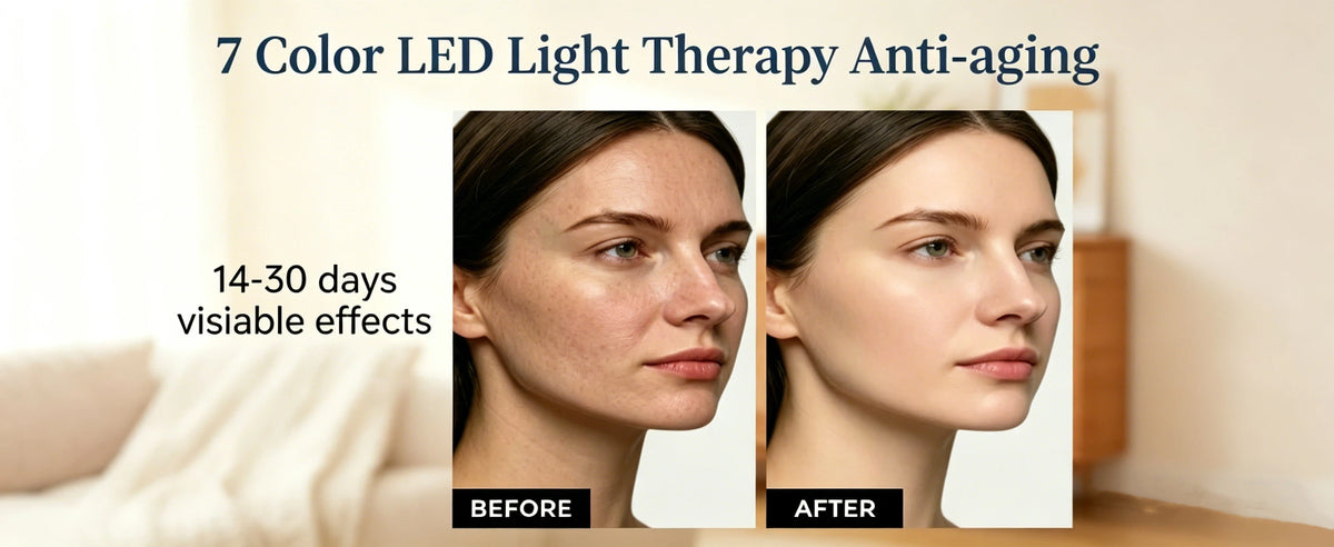 GIHWRRI Masajeador Facial LED 7 Colores